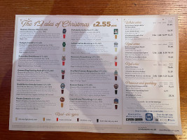 The William Rufus menu