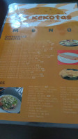 The Braes menu
