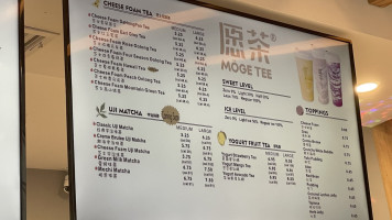 Kam Palace menu