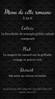 Tout Simplement menu