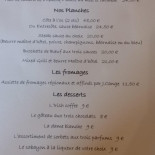 Aux Mets Encore menu