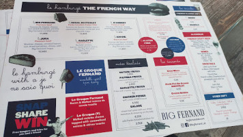 Big Fernand menu