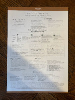 Miller Carter menu