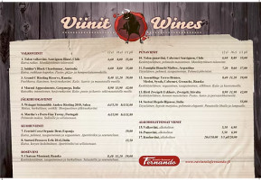 Fernando's menu