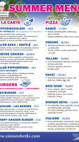 Sininen Hetki menu