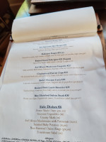 Scholars Townhouse menu