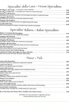 Johnnie Fox's Pub menu