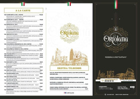 Ortolana Pizzeria menu