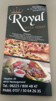 Royal Pizza Kebap menu
