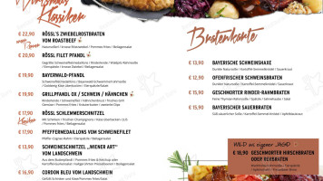 Rösslwirt menu