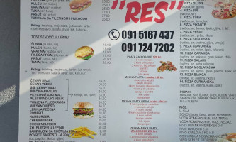 Mcres menu