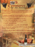 Le Commerce menu