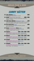 Indian menu
