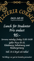 Pizza Corner menu