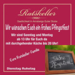 Gasthof Ratskeller menu