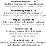 Winebistro 1910 menu