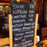 A l'Ombre de Notre Dame menu