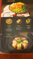Sushi menu