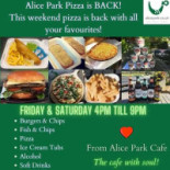 Alice Park Cafe menu