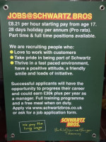 Schwartz Brothers Hamburgers menu