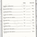 Meson La Casilla De Cabra menu