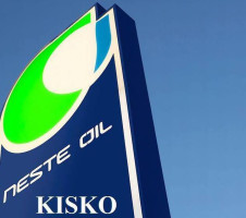 Neste Oil -huoltoasema menu