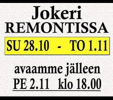 Ravintola Jokeri menu