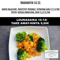 Lounaskievari menu