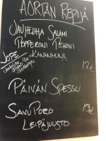 Juholan Biisoni Areena menu