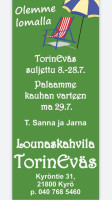 Lounaskahvila Torineväs menu