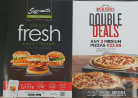 Supermac's Papa John's Nenagh menu