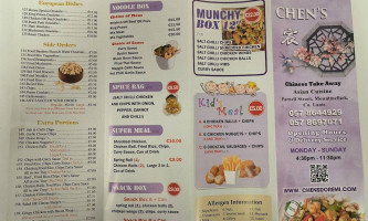 Chen's Chinese &do Re Mi Pizza menu