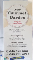 Gourmet Garden Chinese menu