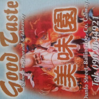 Good Taste Chinese And Takeaway menu