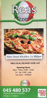 Reas Takeaway Kilcullen menu