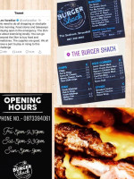 The Burger Shack menu