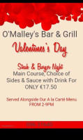 O'malley's Grill menu