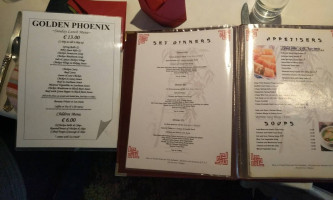 Golden Phoenix menu