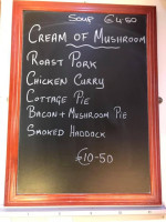 The Railway House menu