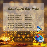 Sandwich Pajo' menu