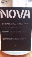 Nova Coffeehouse menu