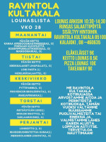 Ravintola Kultakala menu