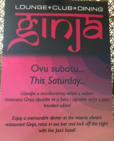 Ginja menu