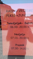 Peksi Junior menu