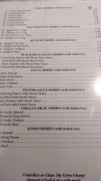 New Canton House menu