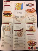 Kaien Pizza Grill menu