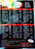 Pizzeria Milano menu