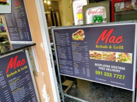 Mac Kebab Grill menu