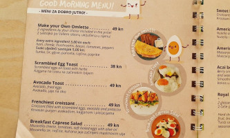 Shookolat menu