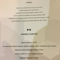 Northcote menu